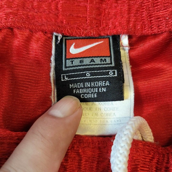Vintage Nike NBA Los Angeles LA Clippers Basketball Shorts Red Men's Sz large - Picture 5 of 6